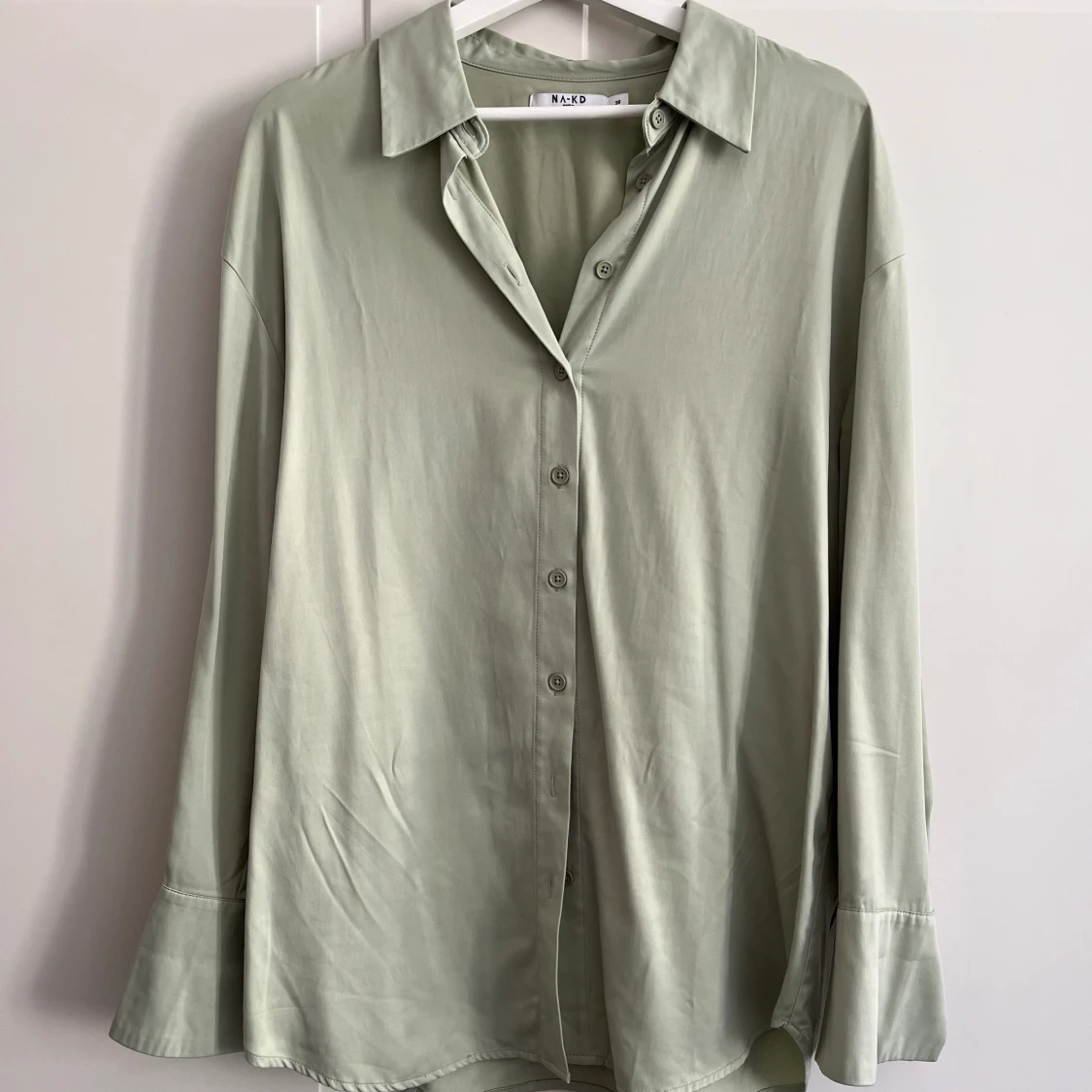 Satinblus grön - 91