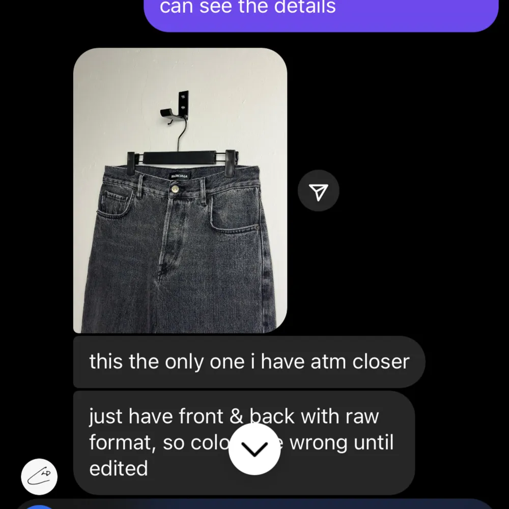 Balenciaga Japanese flare denim, Condition 10/10 Made in italy. Size 29 reciept is available from trusted seller. Amazing quality, great details. Since yall broke mfs think its pandabuy check last 2 images 🤡. Jeans & Byxor.