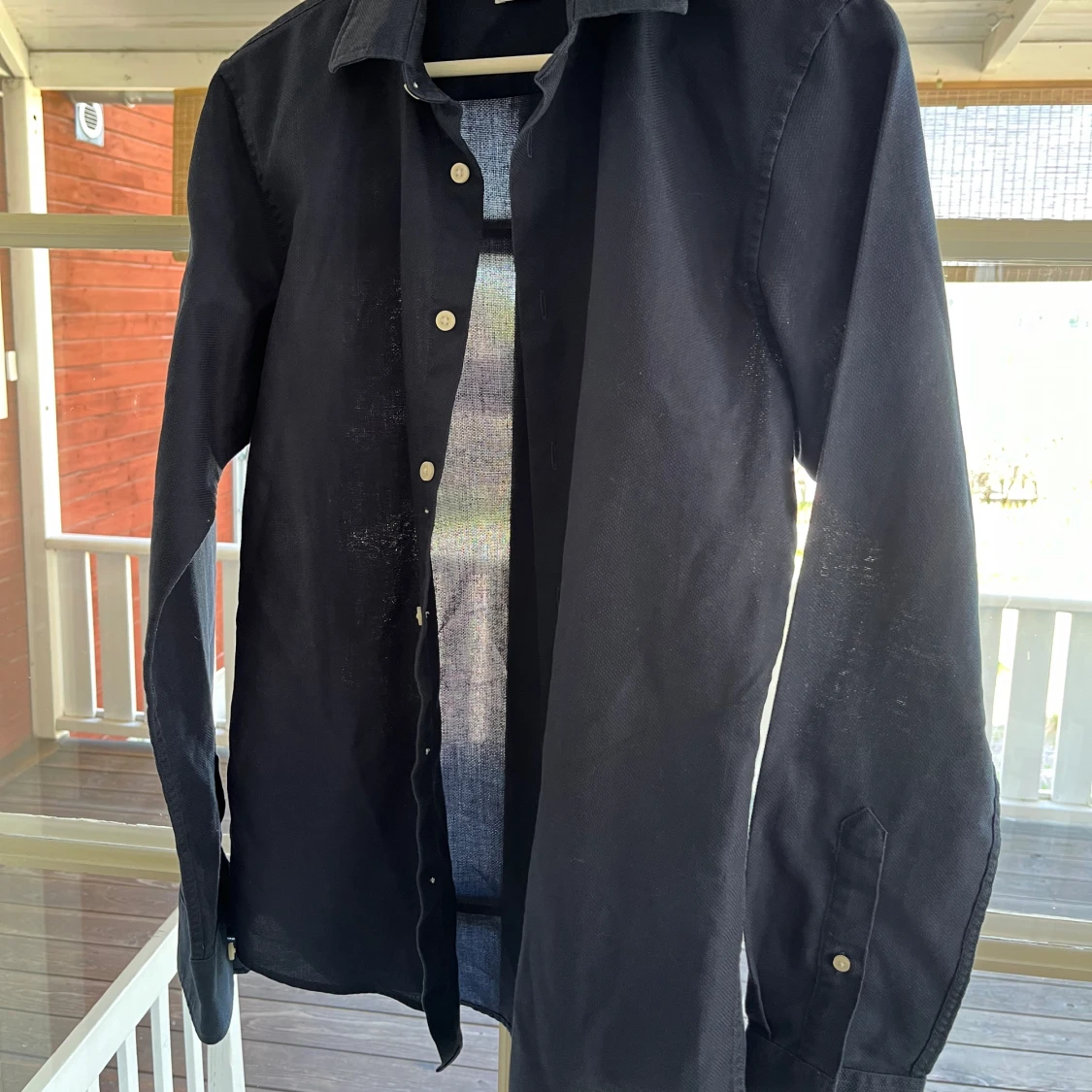 Marin blå Skjorta - 90