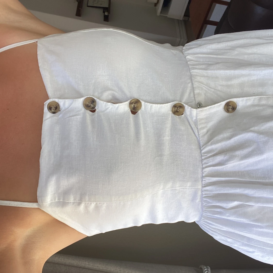 Vit långklänning  - 91