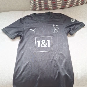 Dortmund 22 23 special edition blackout - Tjena jag säljer denna dortmund tröja, för har blivit för liten för mig,  den är i storlek smal men passar medium den har bra kvalite och bra skick. Kan diskutera pris