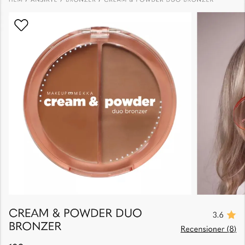 Duo bronzer från Makeupmekka. Fina färger precis så man vill ha sin bronzer. . Övrigt.