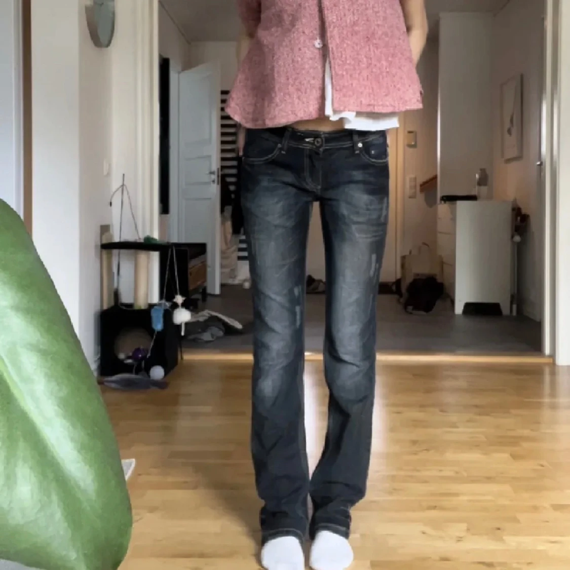 Lågmidjade bootcut jeans - 90
