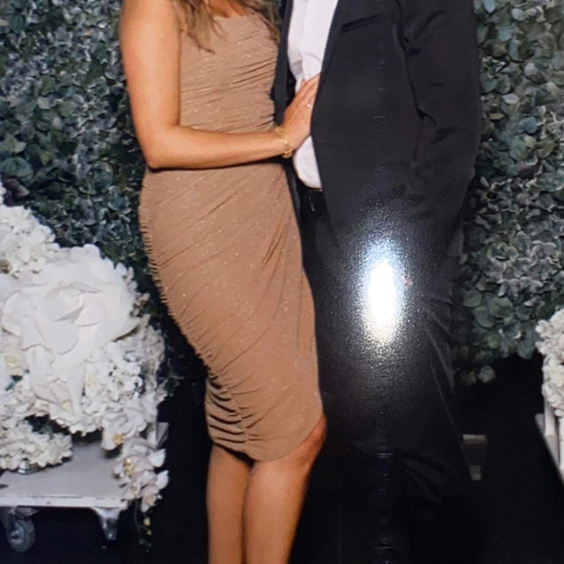 Brun bandageklänning