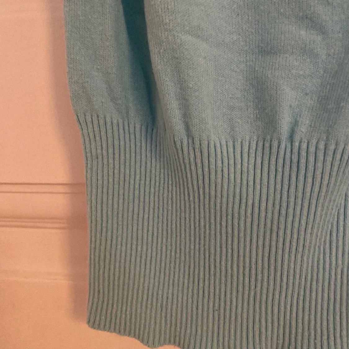 Turkos stickad sommartopp - 90