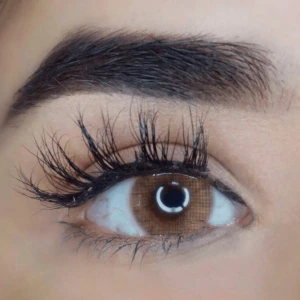 Färgade linser  - Helt nya färgade linser UTAN stryka. Färg: Brun Hållbarhet: 12månader  (Linsvätska medföljer ej)