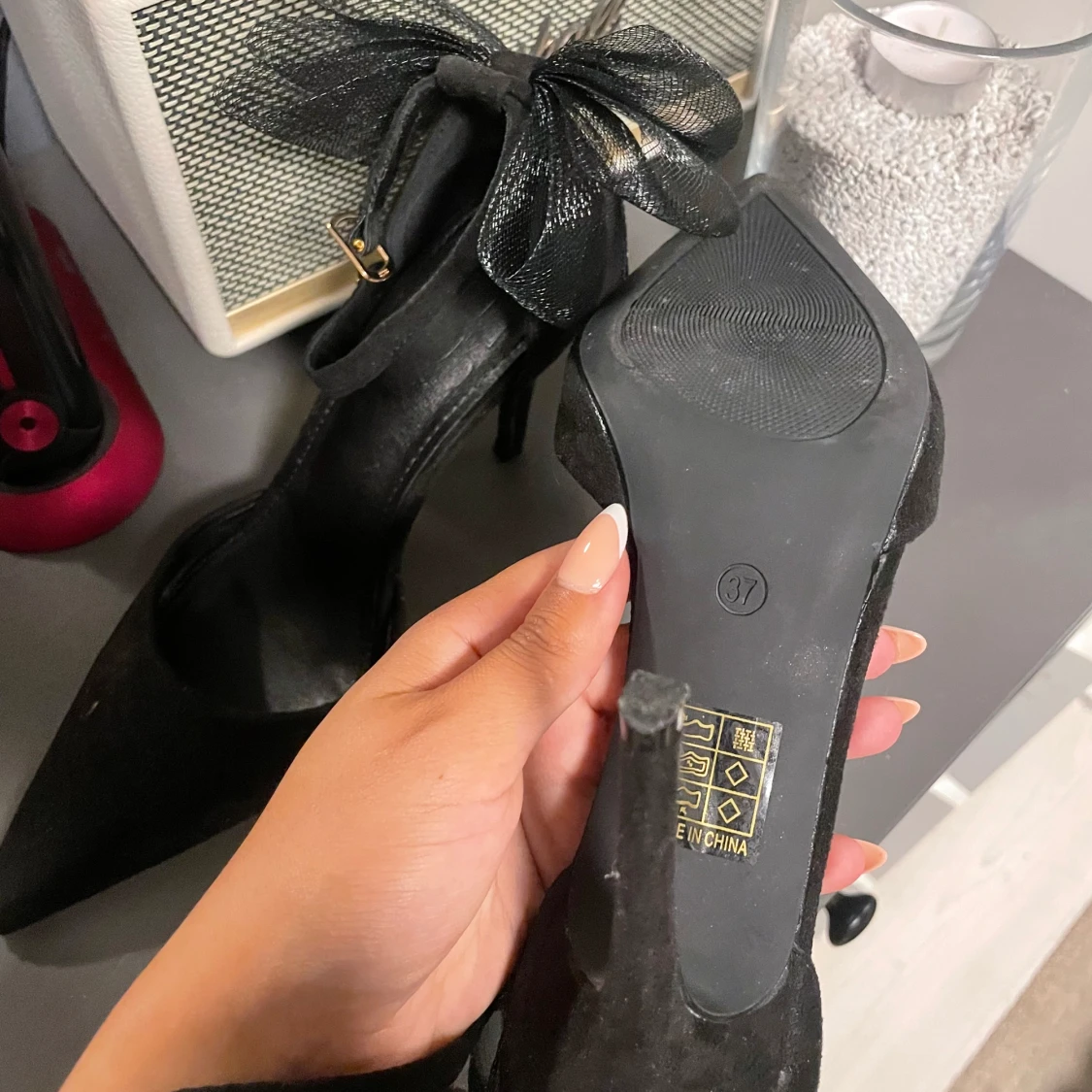 Klackar med rosett  - 91