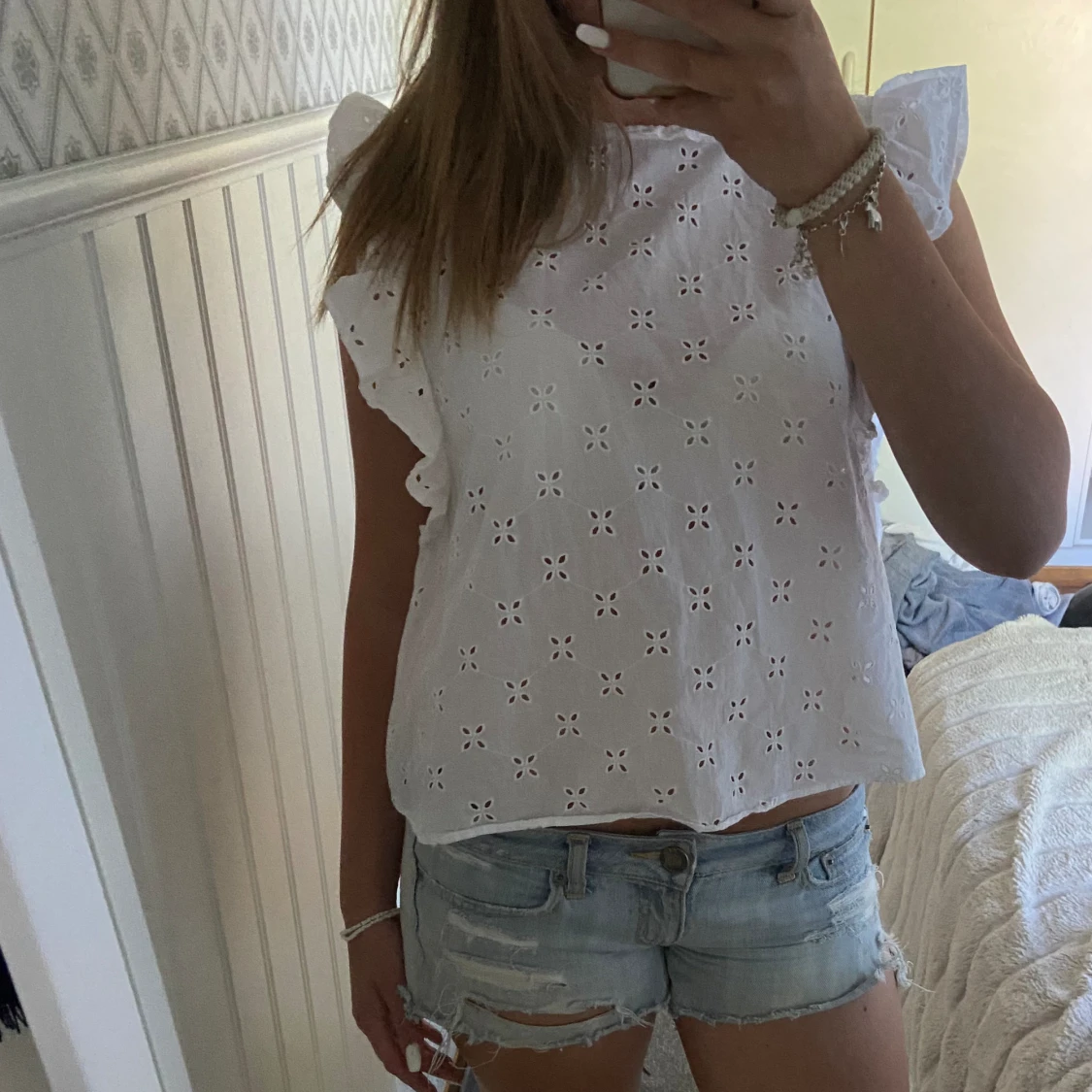 Vit volang topp - 90