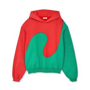 ERL Swirl hoodie Green/ red Sz M 