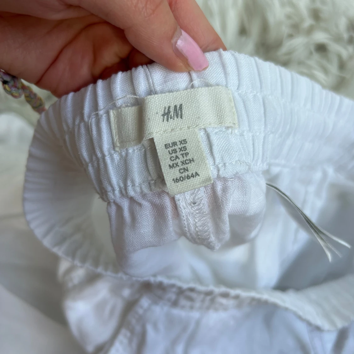 Vita linnebyxor - 90