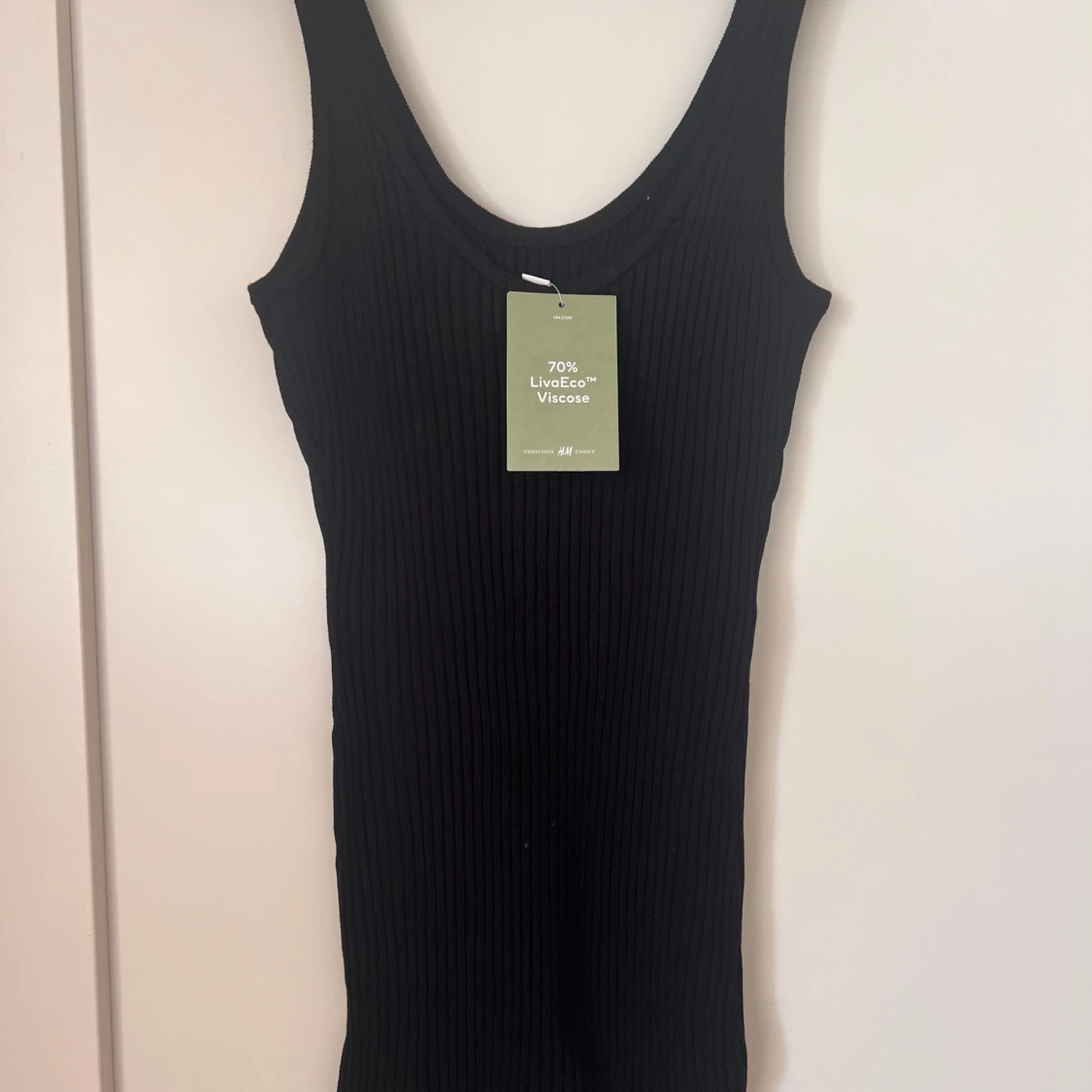 Stickad kort klänning - 91