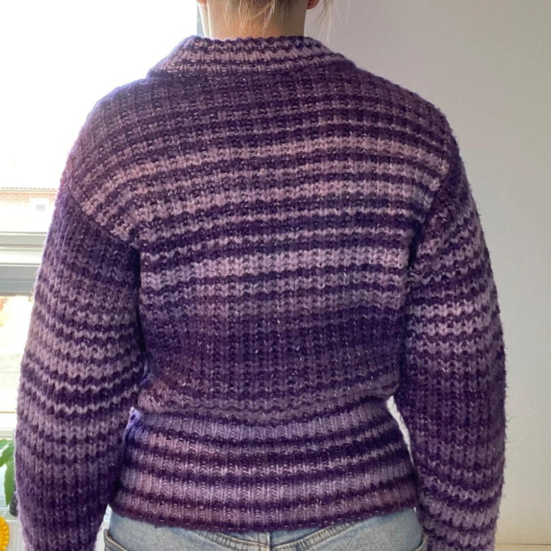Lila stickadtröja från Zara - 91