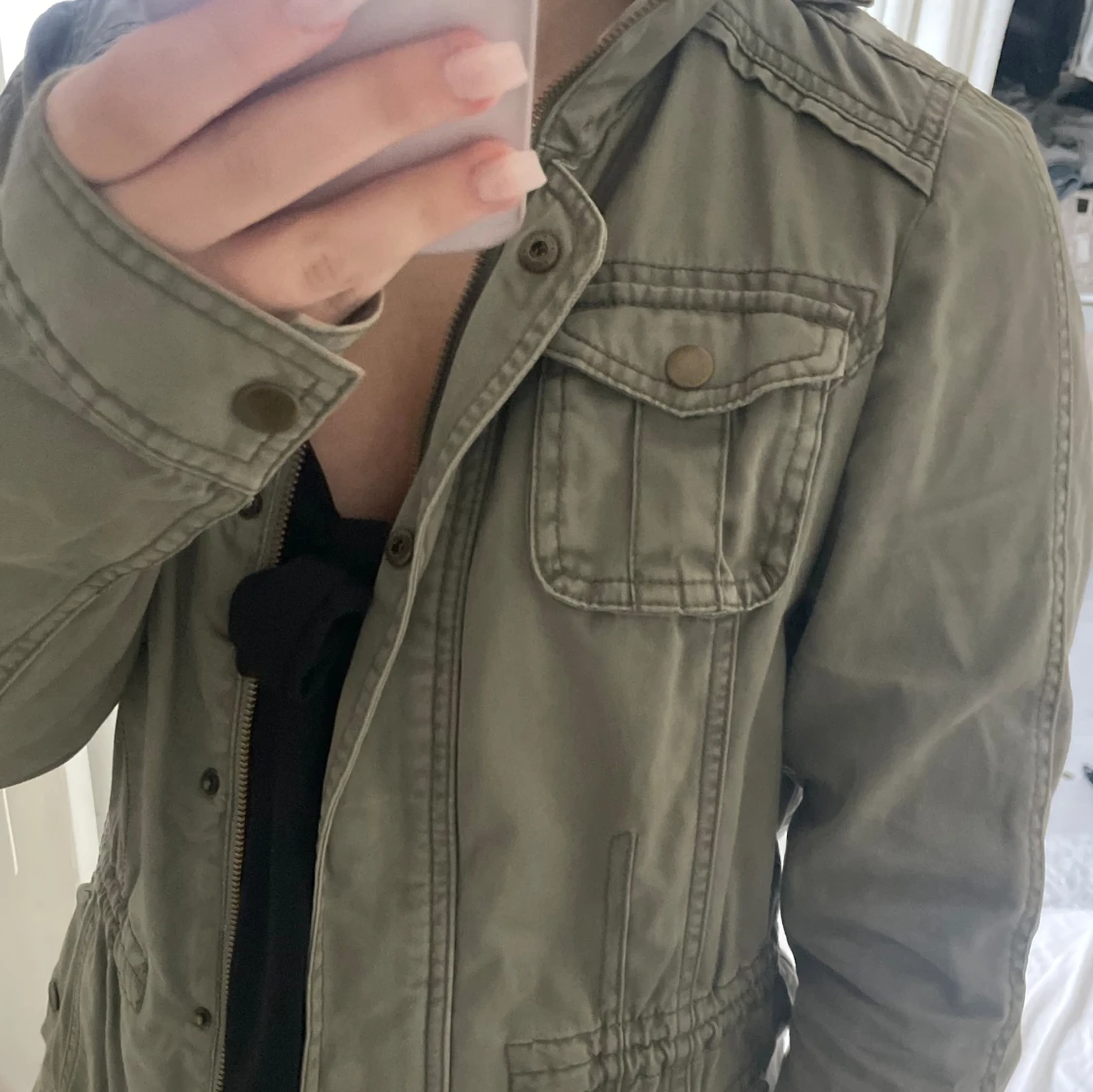 Militärfärgad jacka  - 91