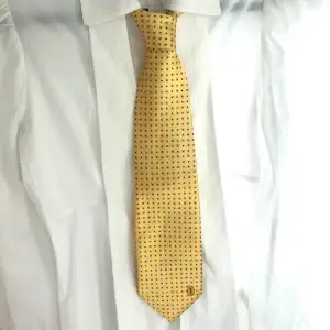 Otroligt fin slips med glans och lyster  I nyskick då jag aldrig lär mig att knyta snyggt.. den är för herr men jag tycker de är en snygg slips till blus och damskjorta. Fodrad med YSL loggo