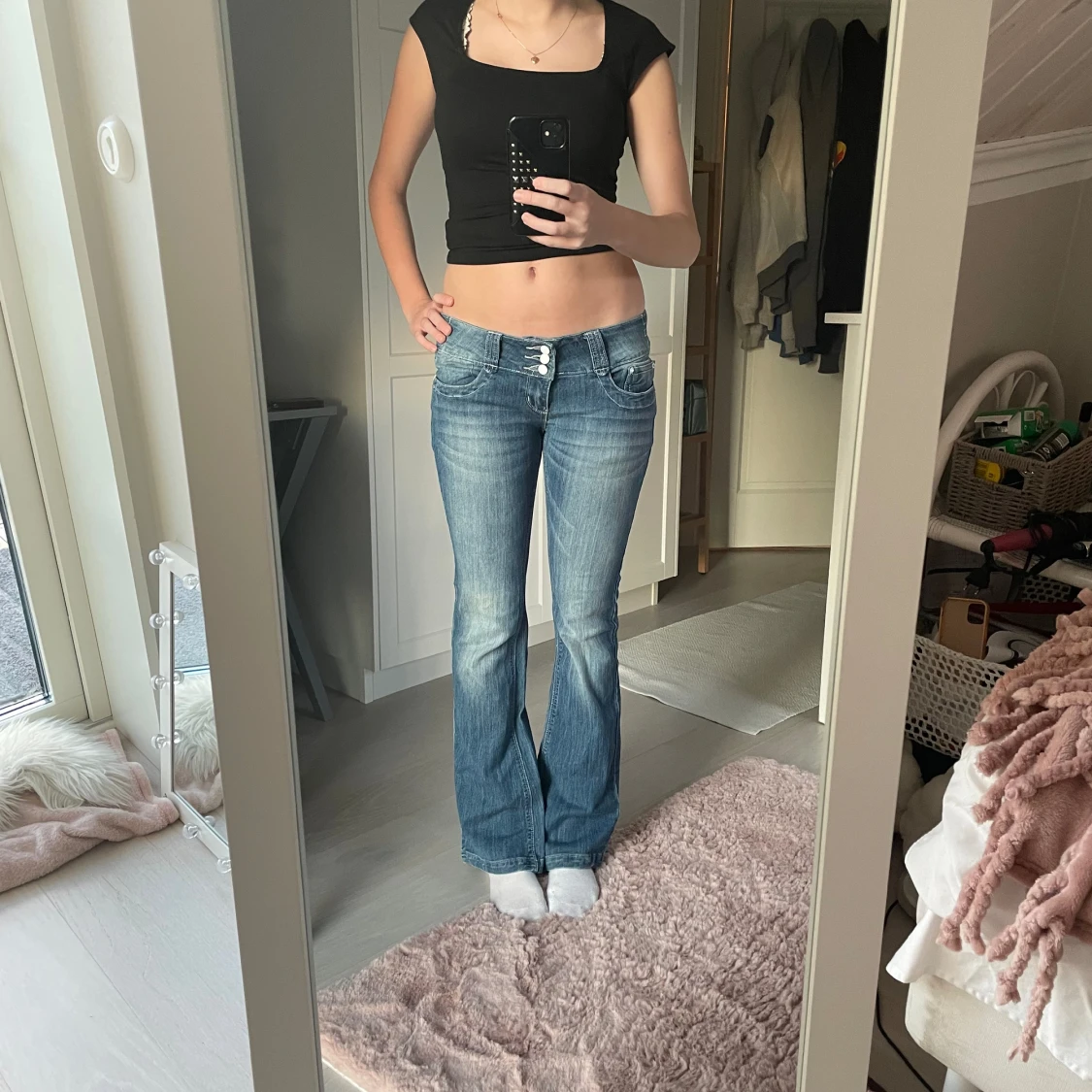 Lågmidjade jeans  - 90