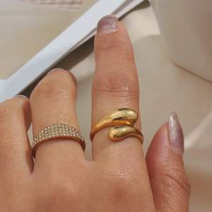 Justerbar ring från Yomie, fri från bly, rostfritt stål 💕