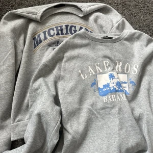 Tjocktröja  - Två olika tjocktröjor med olika tryck. Använda fåtal gånger.  En för 50kr eller båda för 75kr.