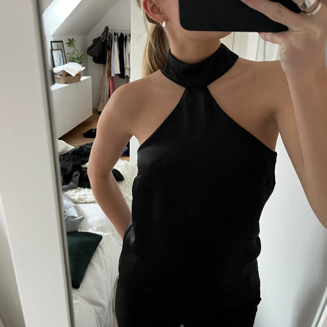 Halterneck topp - 90