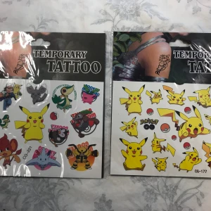 Pokémon / Pikachu Tatueringar  - Mått 15.50*10.50 cm 3 år + 50kr/2st 
