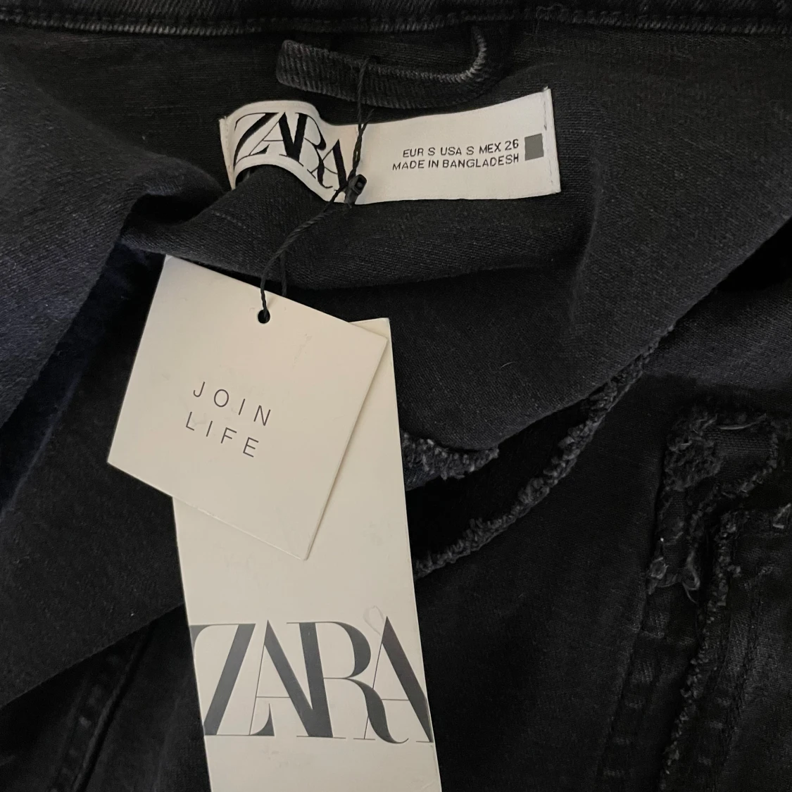 Svart jeansjacka - 90