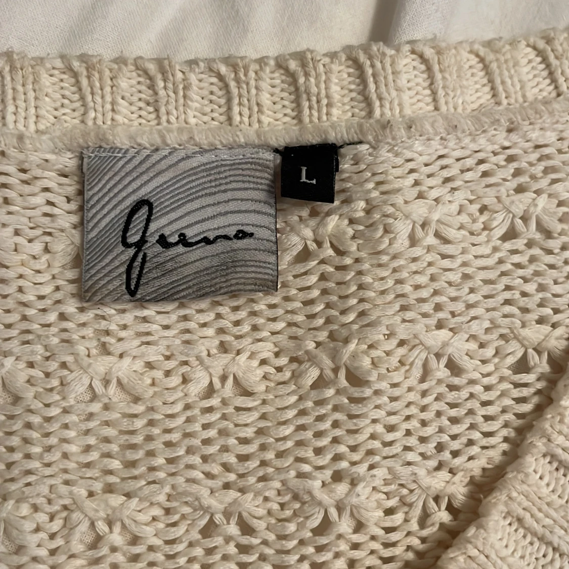 Virkad/stickad tröja - 90