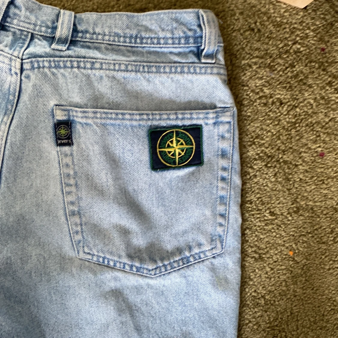 Ljusblåa loose fit jeans - 91