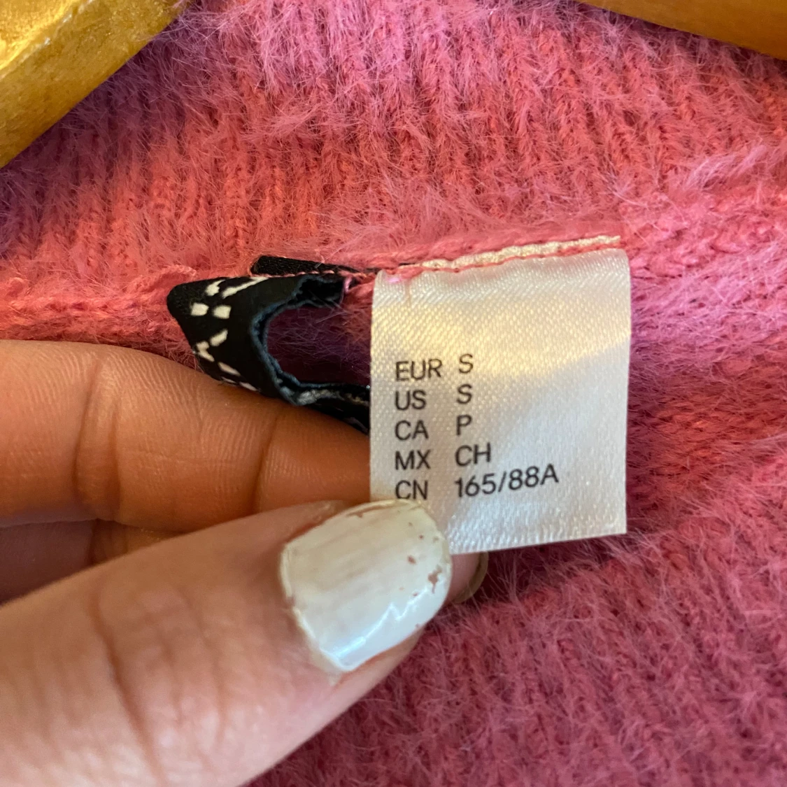 Stickade tröja i rosa  - 91