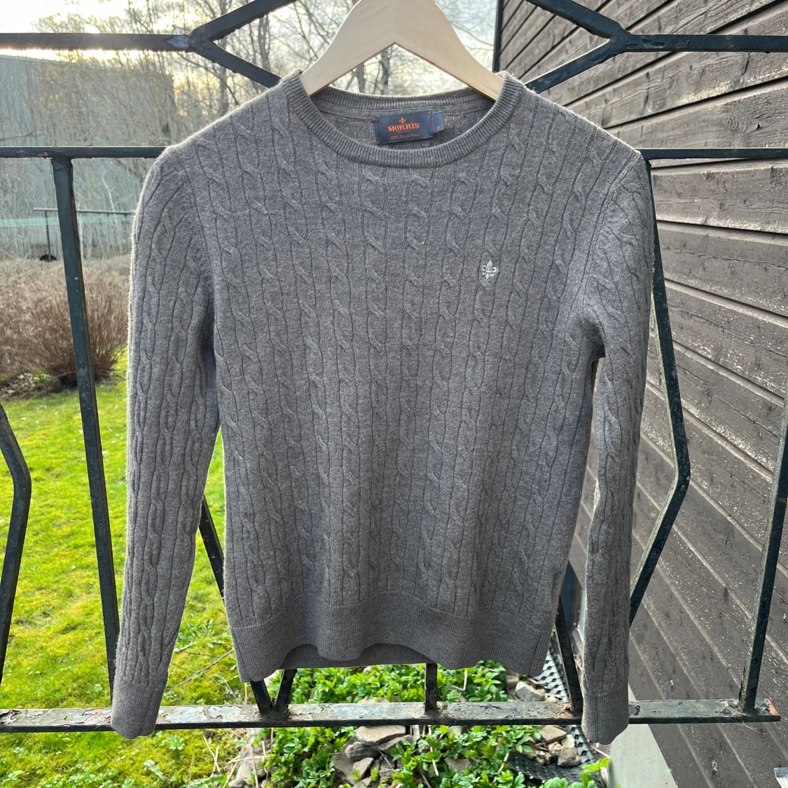 Morris merinoull tröja storlek S