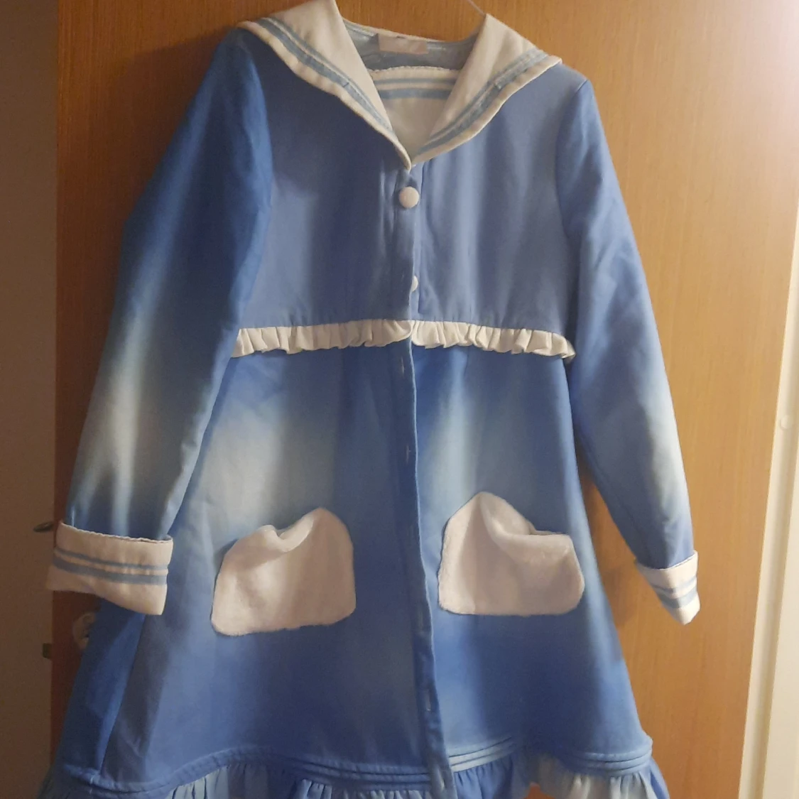 Blå kawaii jacka mws keafe & moln - 90