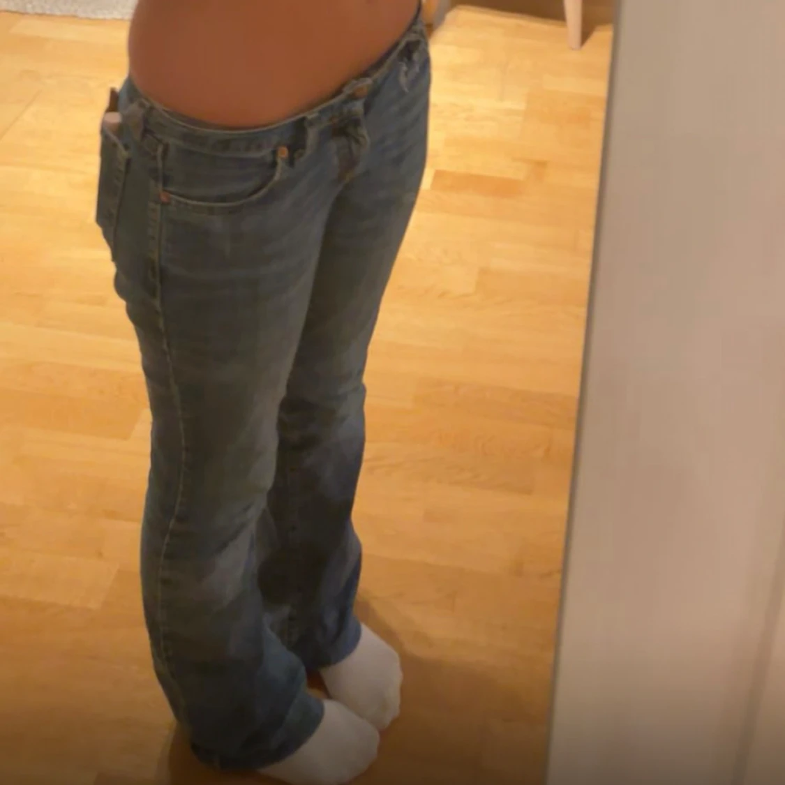 Lågmidjade jeans