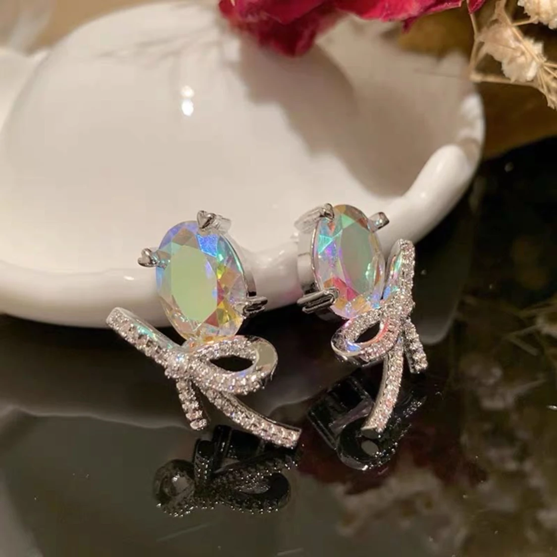 Zirconia earrings - 91