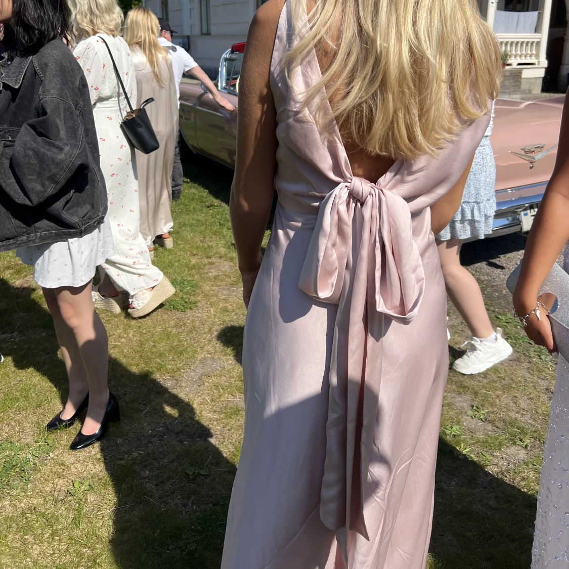 Puderrosa balklänning - 91