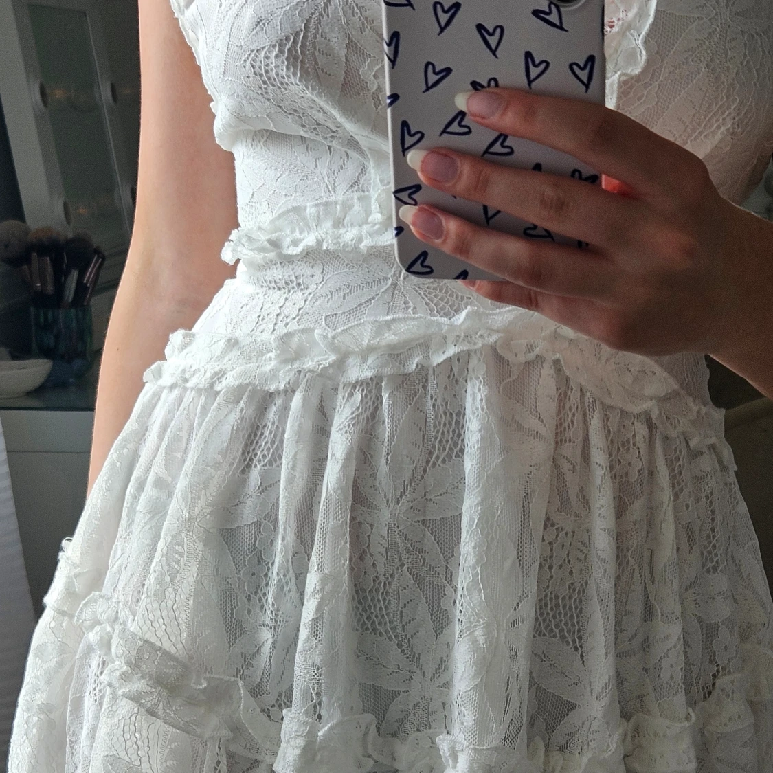 Vit klänning  - 90