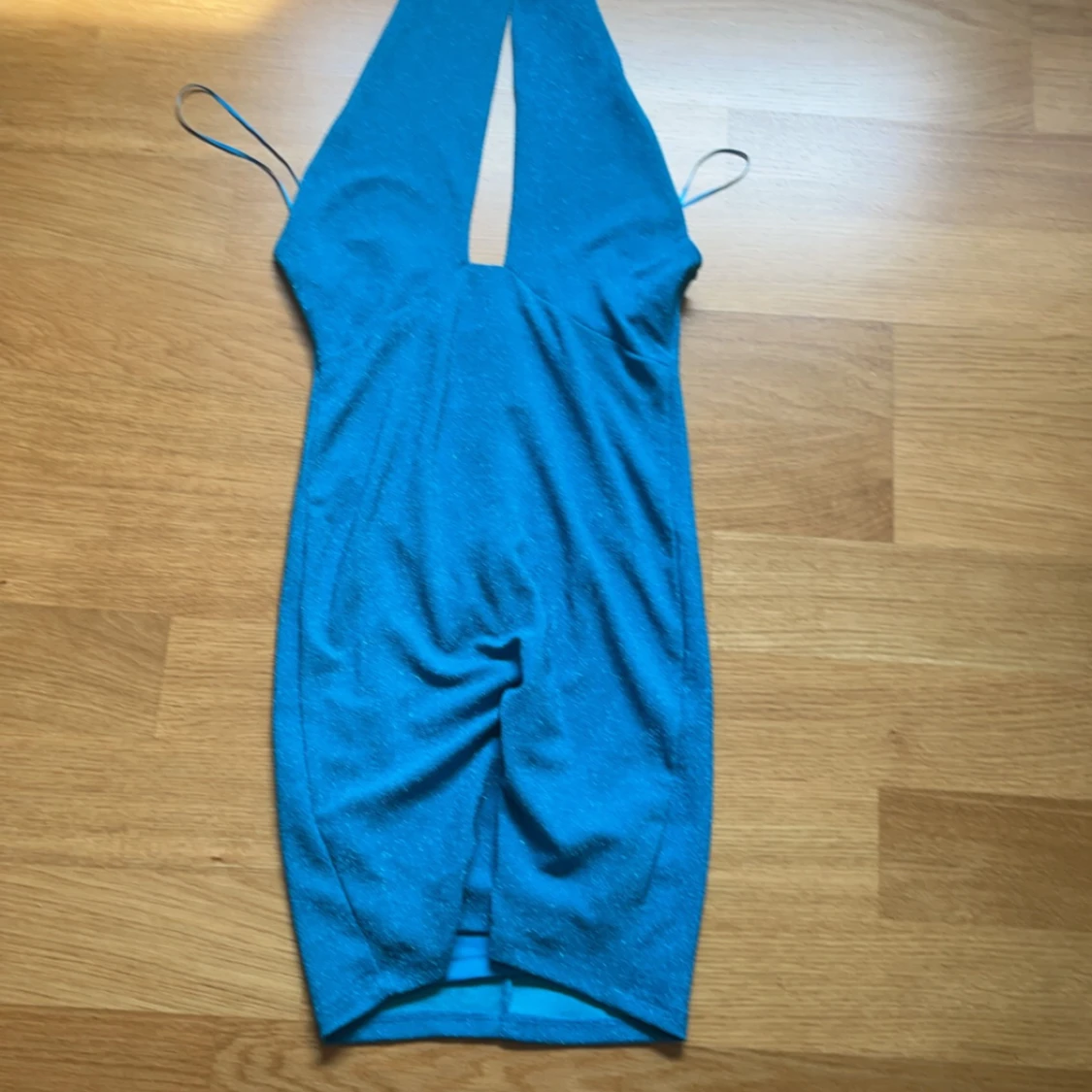 Blå cocktail klänning - 91