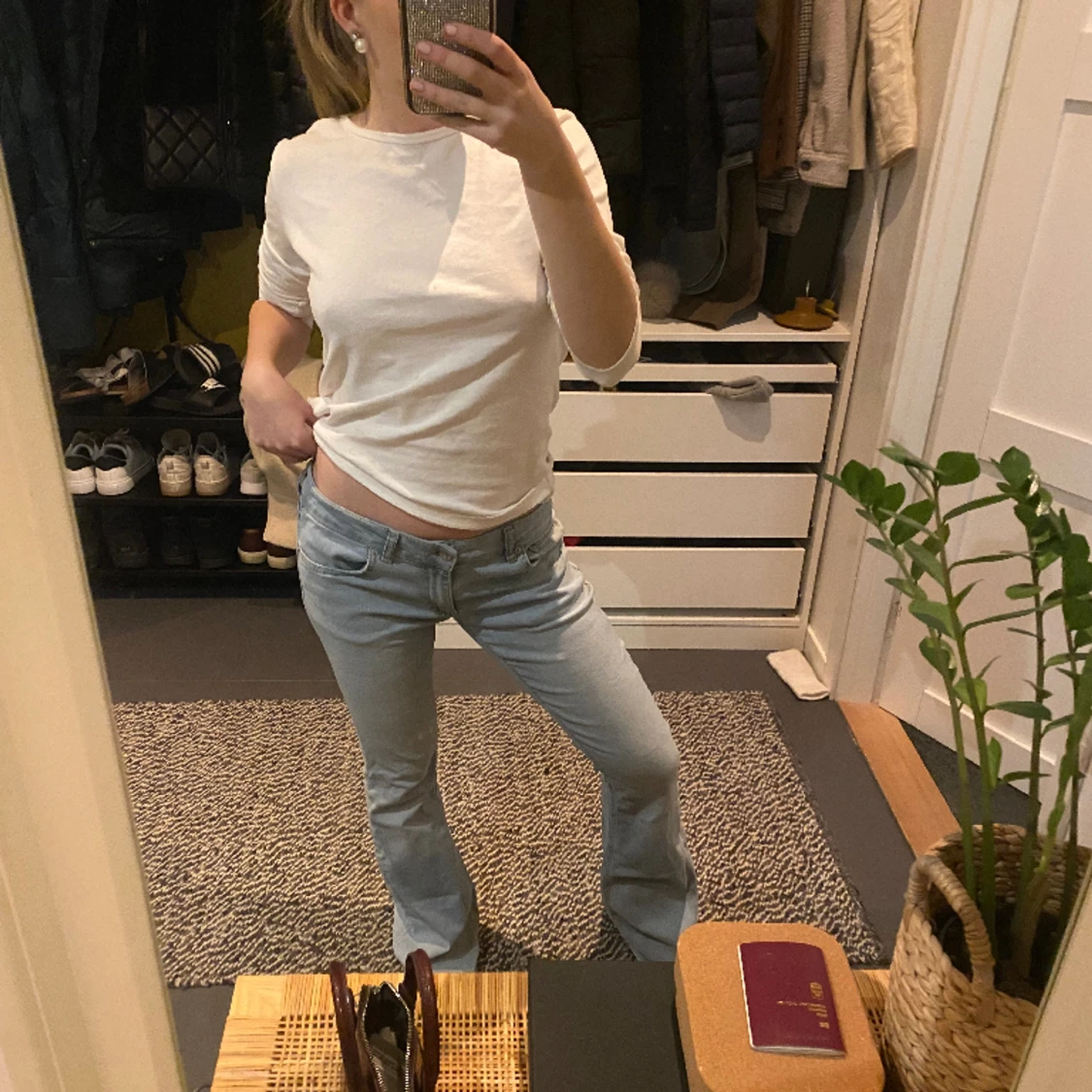 Lågmidjade bootcut jeans - 90