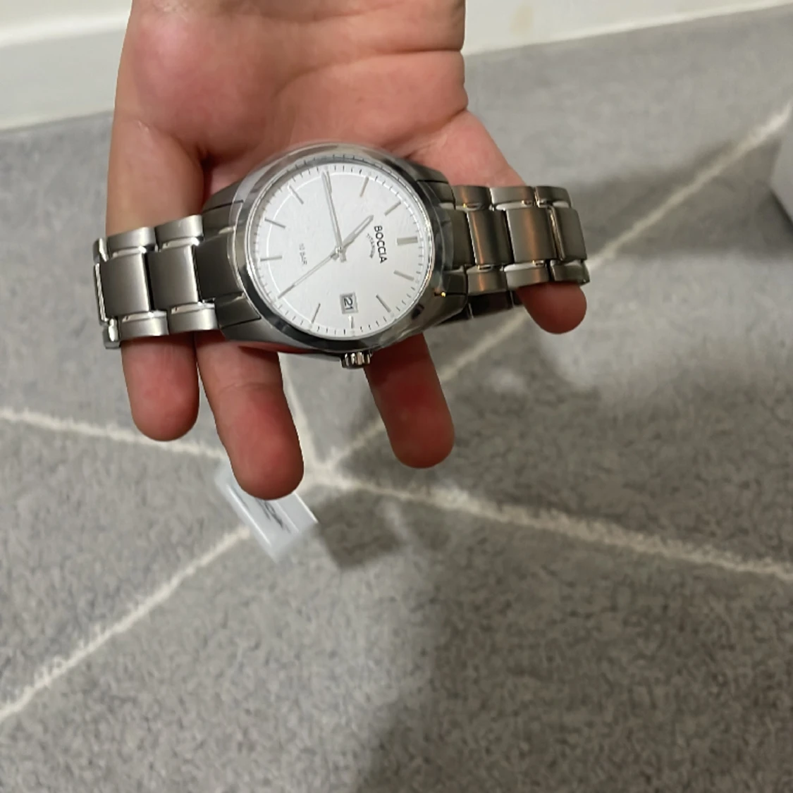 En boccia klocka jag köpte den för 2000kr men jag ska sälja den för 1000kr. Den är helt ny ingen har tat på sig den#köp nu🔥 - 91