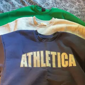 Säljer 3 stycken sweatshirts från Gina, den gröna är i storlek XS, dem andra två är i storlek S, nyskick