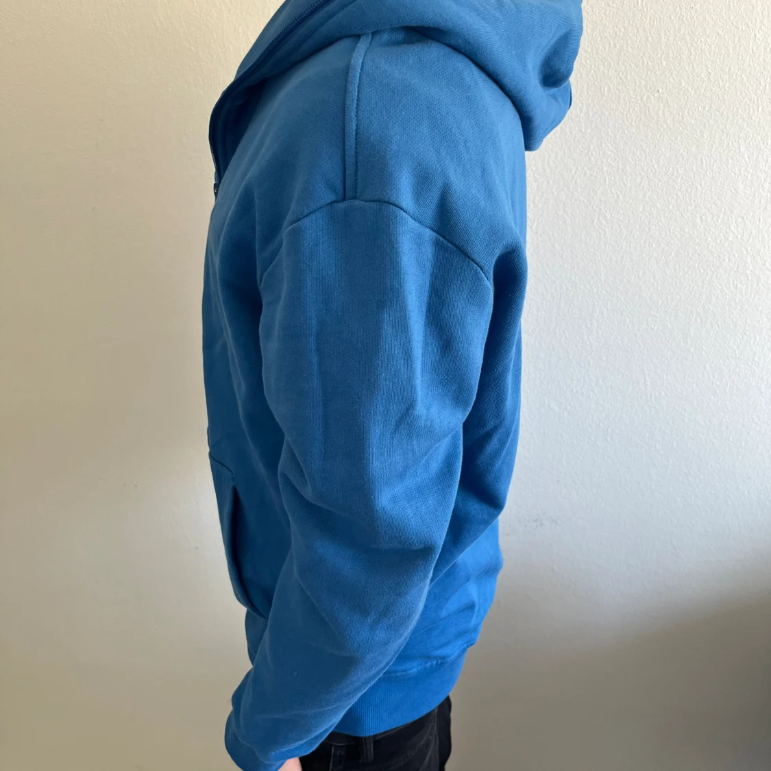 Blå fullzip Kofta - 90