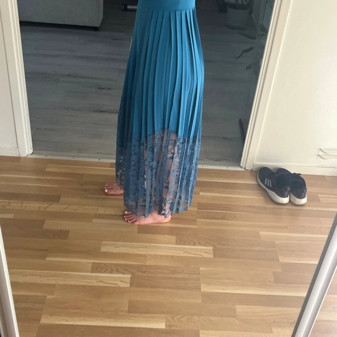 Blå festklänning  - 91