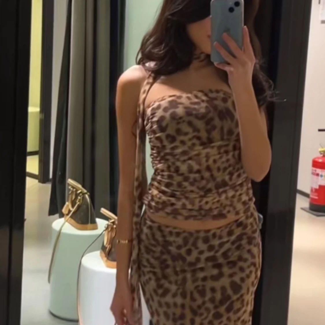 Zara leopard topp