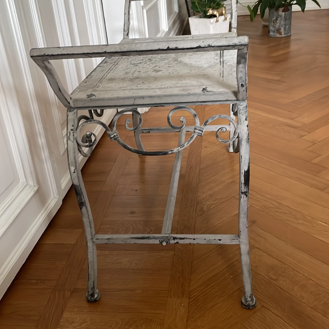 Bänk/stol i järn - 90