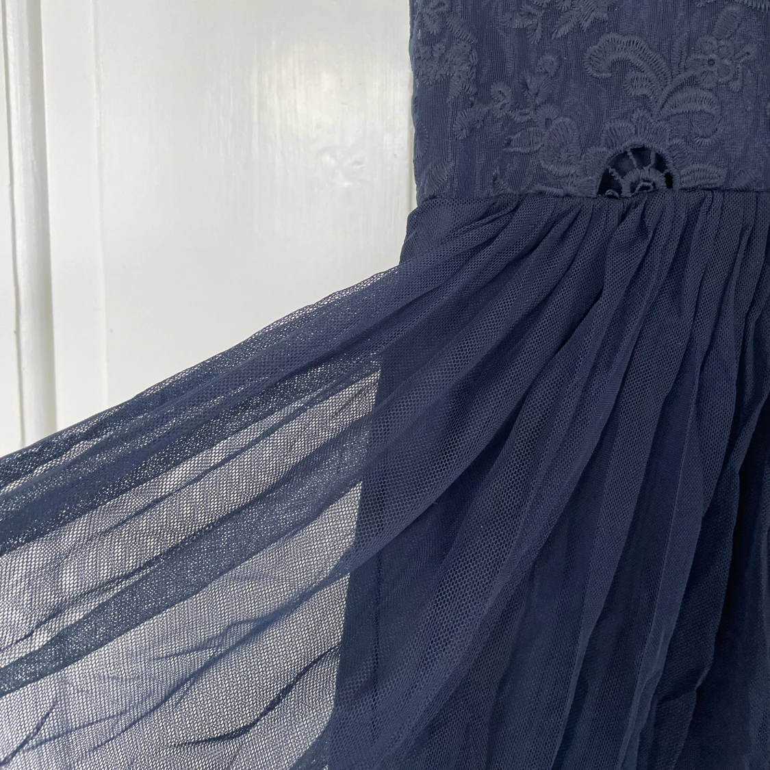 Mörkblå klänning - 92