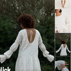 Vit klänning - Säljer denna klänning från NA-KD perfekt till sommar eller student