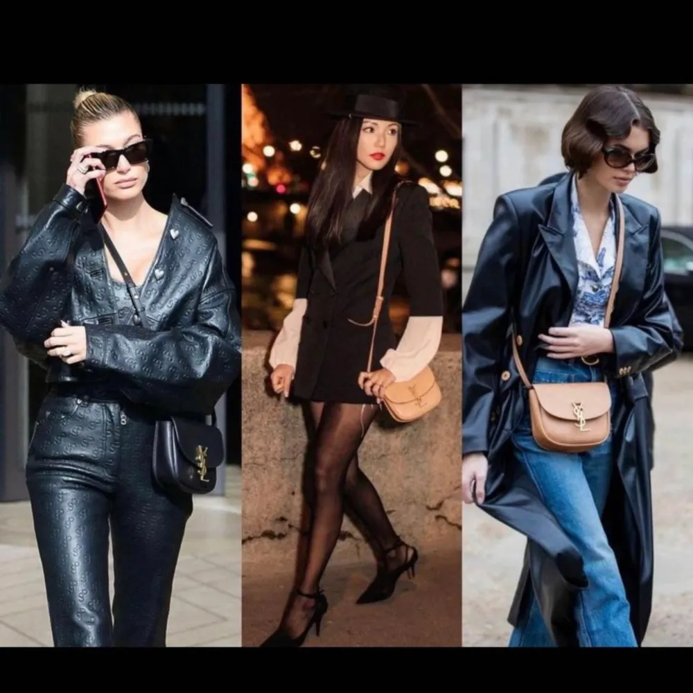 Säljer min väska inköpt på ysl NK för ca 3 år sedan. Fint skick, kvitto finns. Info; KAIA SMALL SATCHEL IN SMOOTH VINTAGE LEATHER WITH FLAP FEATURING A METAL CASSANDRE KNOCKER AND ADJUSTABLE SHOULDER STRAP. 100% CALFSKIN LEATHER . Asusteet.