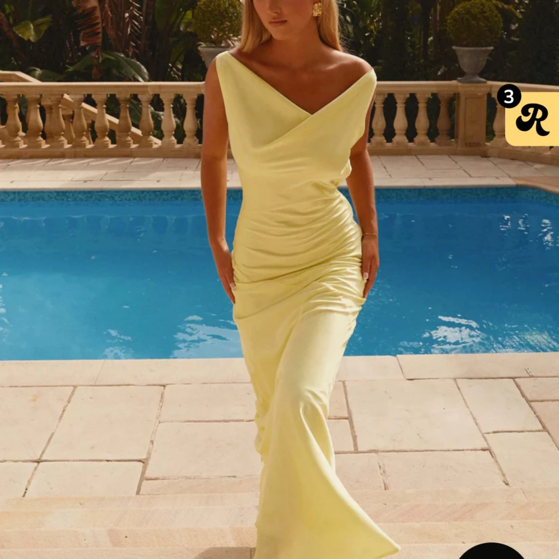 Gul balklänning - 90