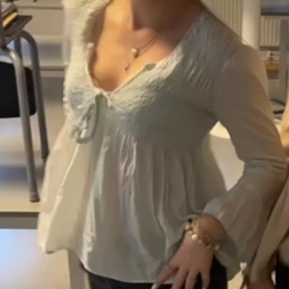 Ljusblå odd Molly topp