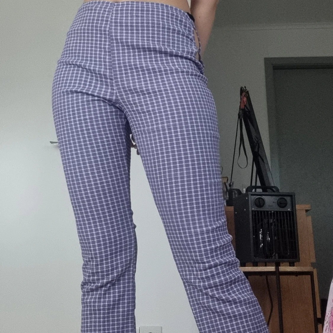 Purple plaid pants - 91