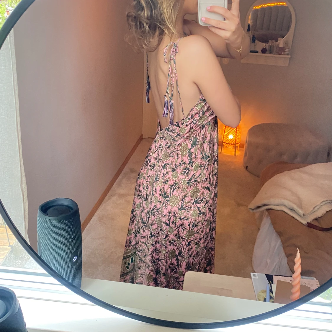 Långklänning med mönster - 90