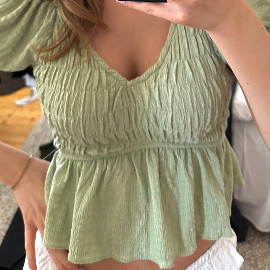 Ljusgrön topp - 90