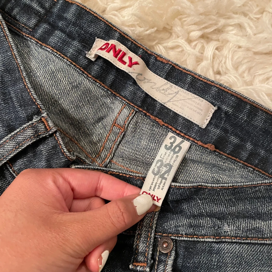 Lågmidjade bootcut jeans  - 92